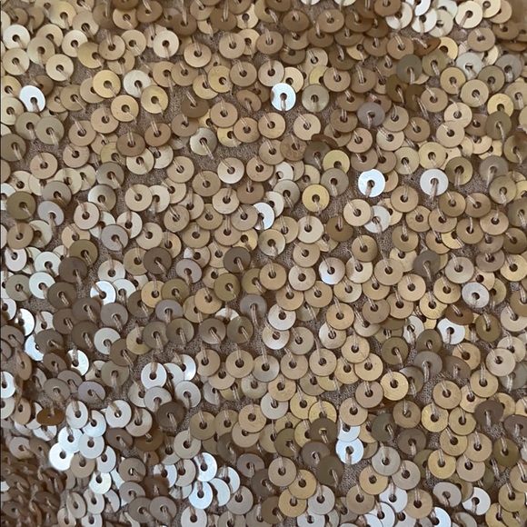 ✨bebe - Matte Sequine and Chiffon Top - Medium - Picture 7 of 11